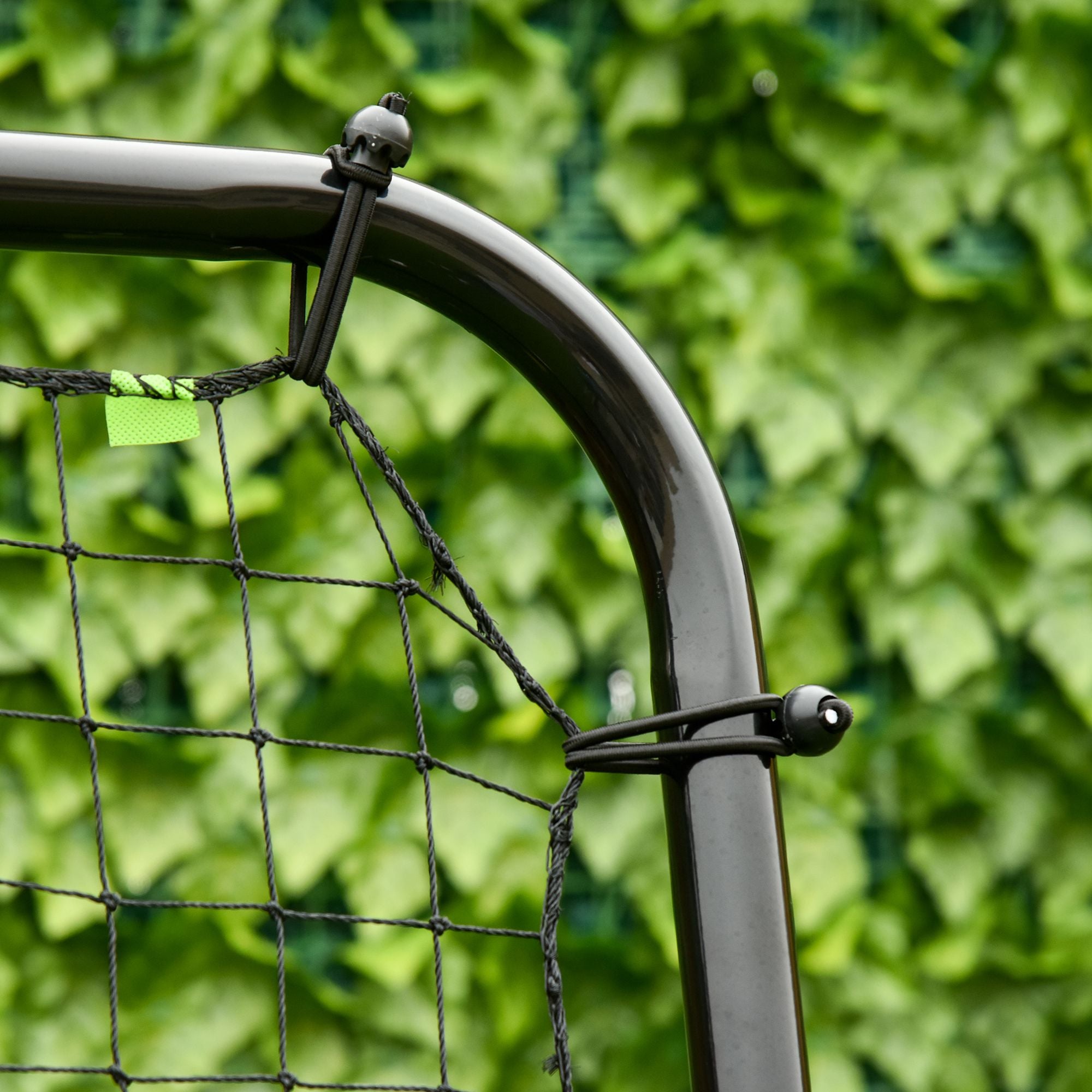 Kozy Foldable Football Rebounder Net, with Adjustable Angles - Black