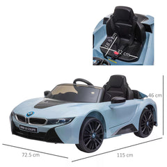 HOMCOM BMW I8 Coupe Licensed 6V Ride On Car Toy with Remote Control, Powered Electric Car, Music, Horn, for 3