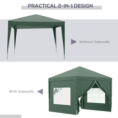 Outsunny Pop Up Gazebo Marquee, size(3m x 3m)