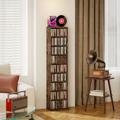 Kozy 260 Narrow CD Storage Unit - Rustic Brown