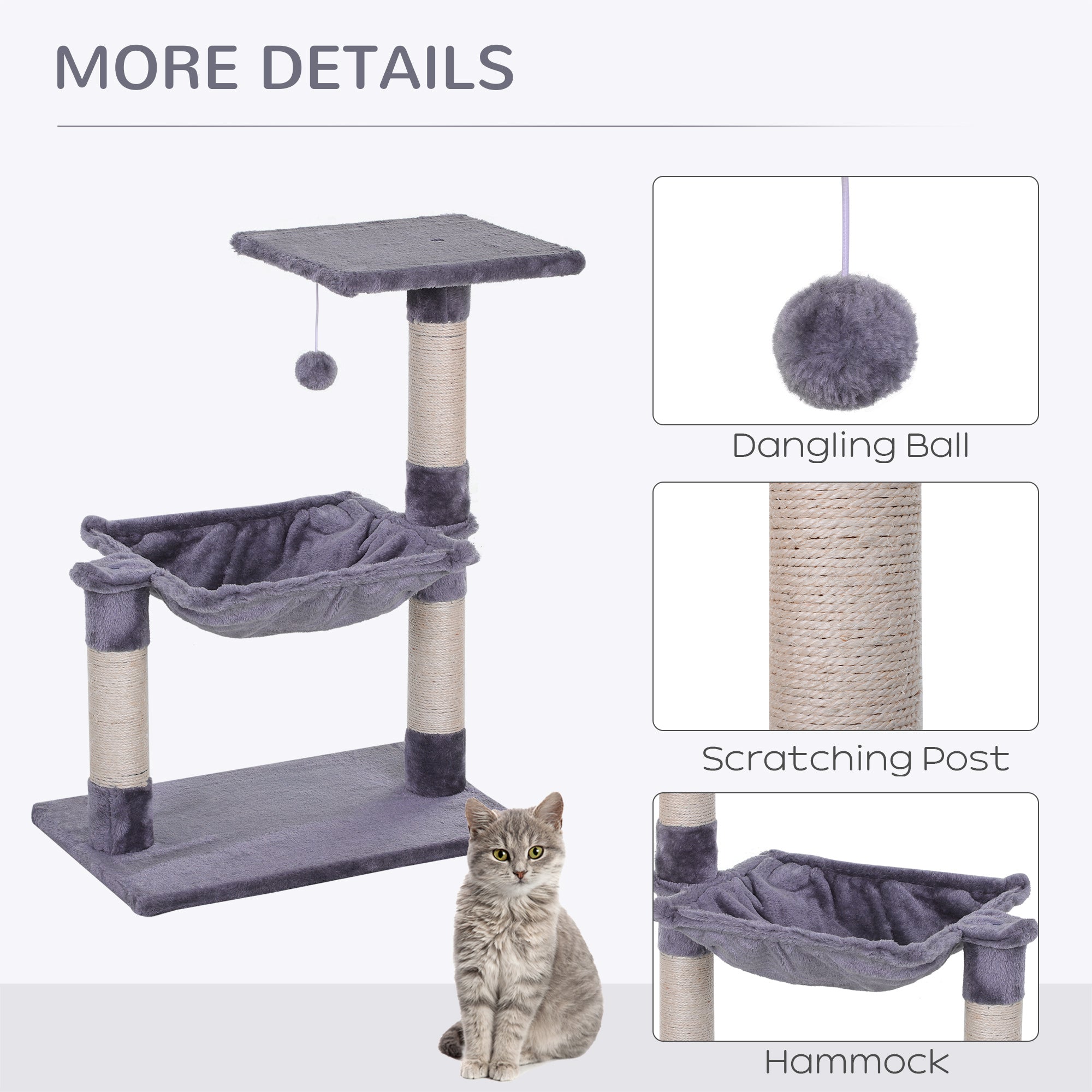 PawHut Cat Scratching Post, 2