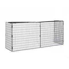 HOMCOM Extendable Safety Fireguard Extendable Fireguard Screen-Black
