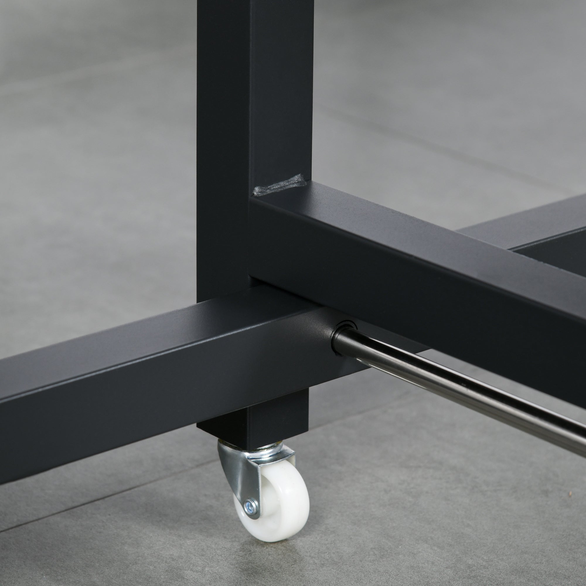 Kozy Folding Dining Table, Industrial Drop Leaf Table with Wheels and Metal Frame for Kitchen, Dining Room, Space Saving, Rustic Brown