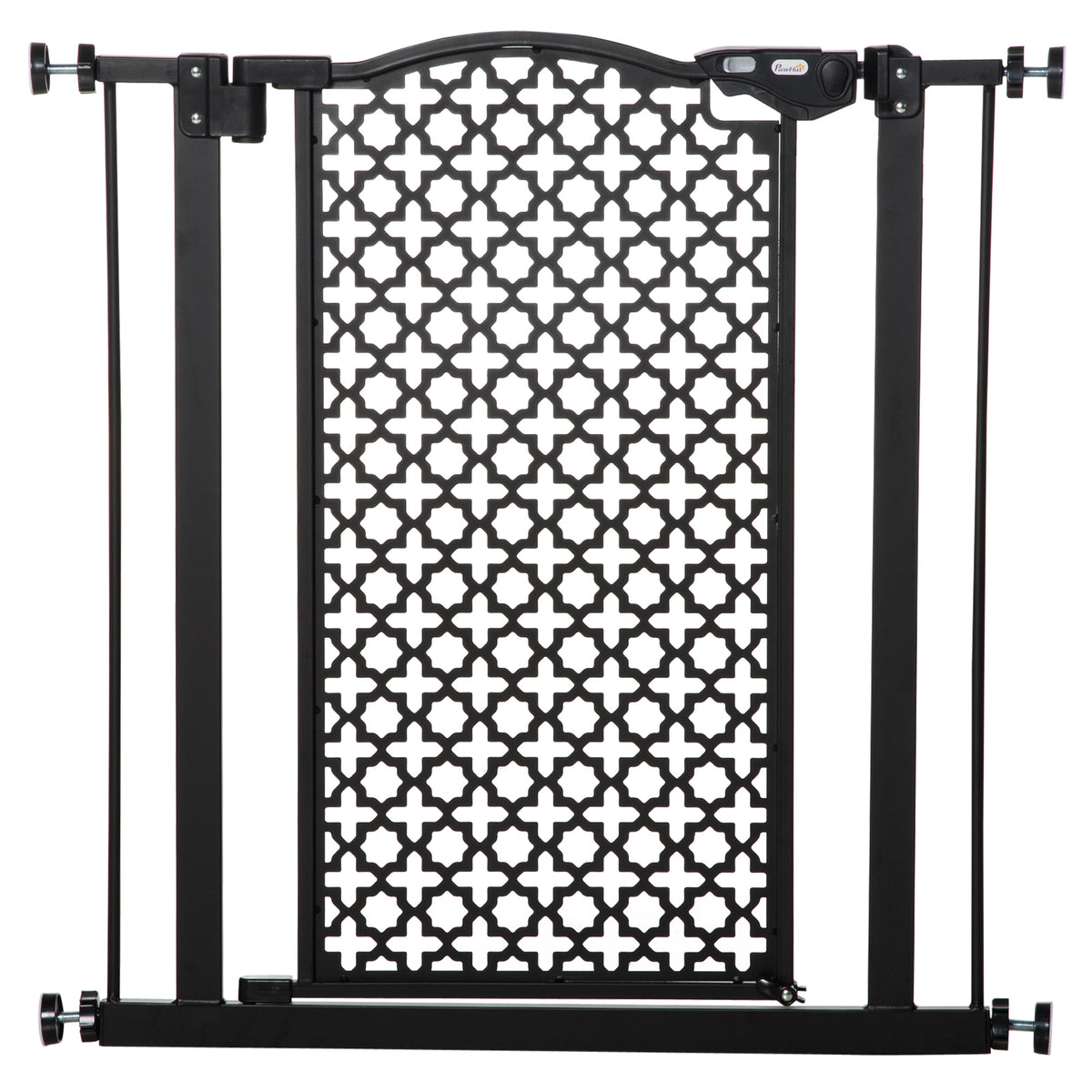 Kozy 74-80 cm Pressure Fit Safety Gate for Doorways and Staircases, Dog Gate, Pet Barrier for Hallways with Auto Close, Double Locking