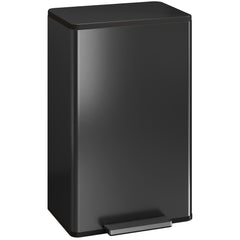 Kozy 45L Kitchen Bin, Pedal Bin with Soft-Close and Stay-Open Lid, Removable Inner Bucket, Odor Control for Kitchen, Office