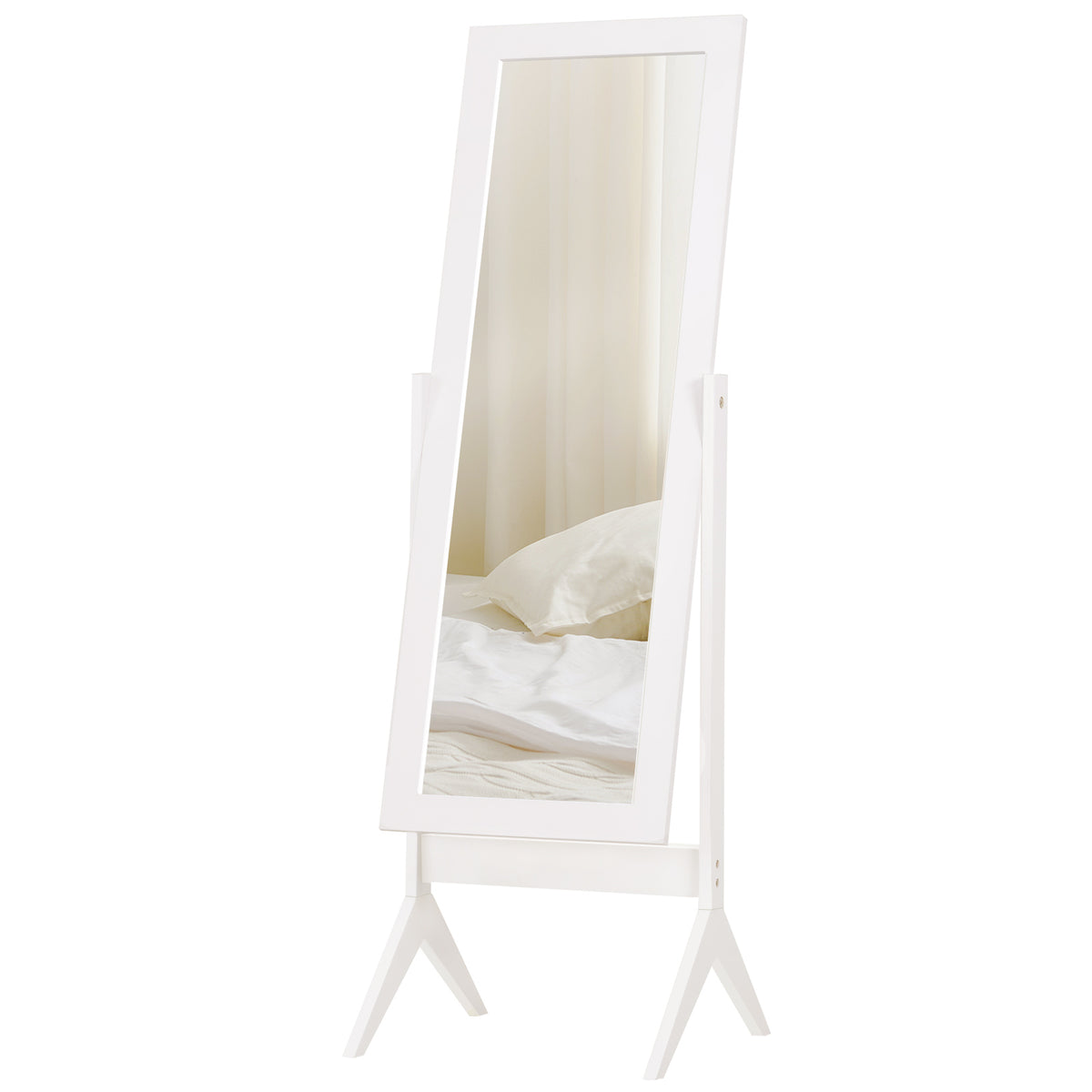 HOMCOM Tall Freestanding Dressing Mirror, Bedroom Full