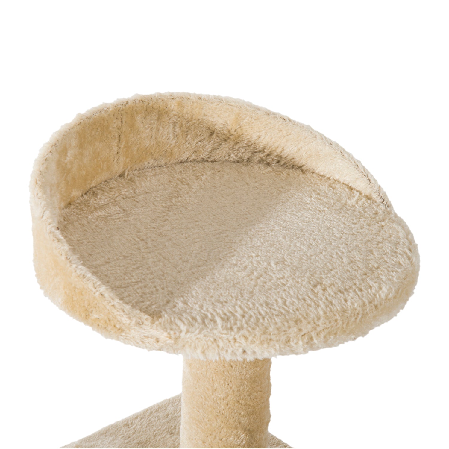 PawHut Beige Cat Tree, Kitten Scratching Post, Sisal Climbing Tower, Activity Centre, Sturdy