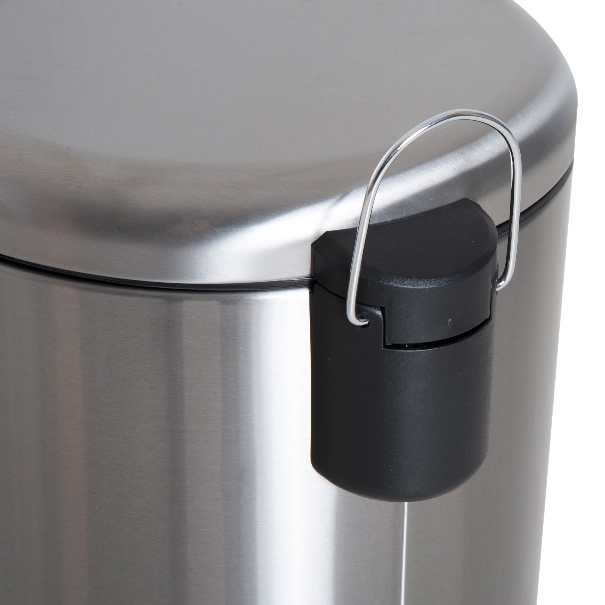 HOMCOM Foot Pedal Bin Stainless Steel Metal Waste Rubbish Lid Kitchen Garbage 30L