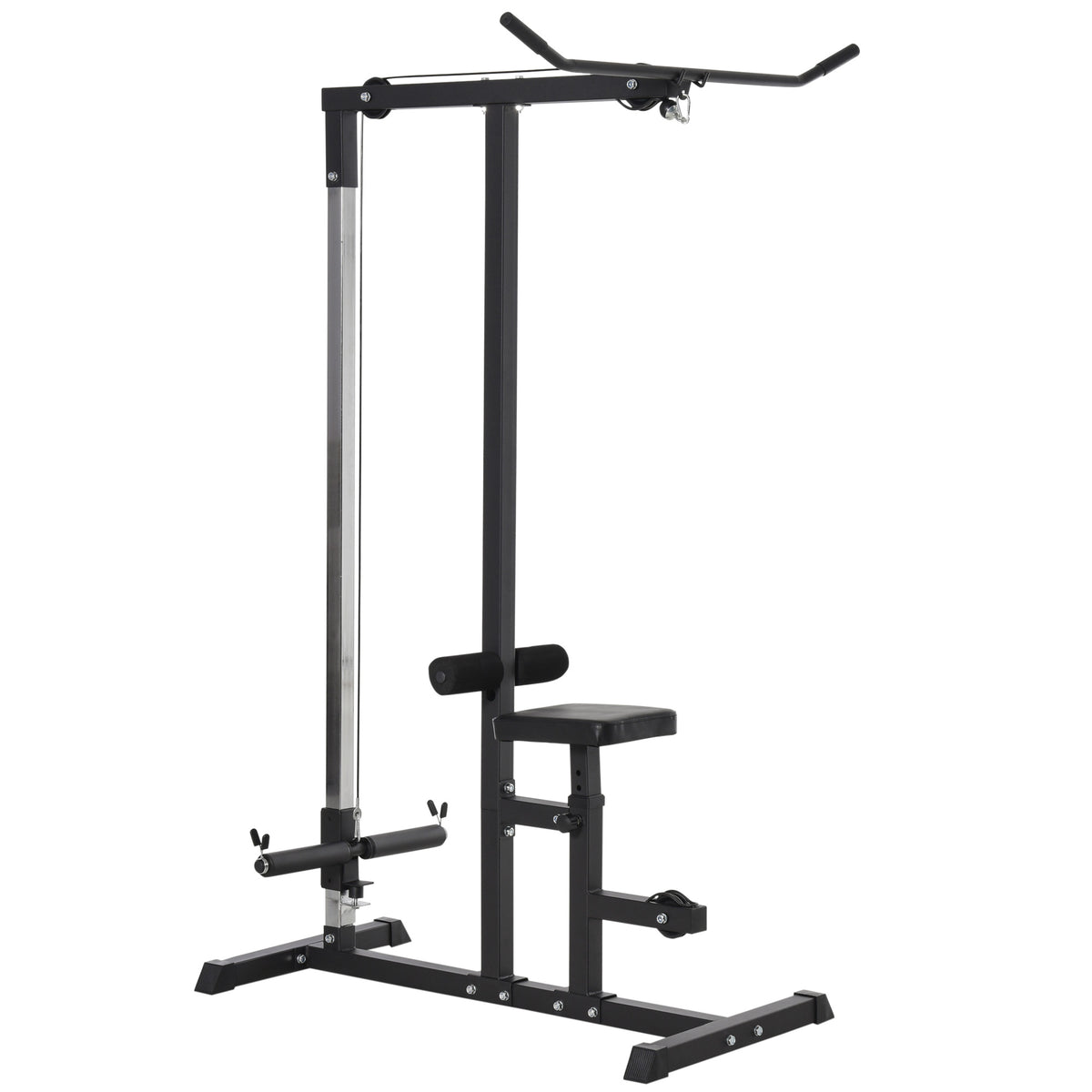 Kozy Exercise Pulley Machine Power Tower with Adjustable Seat Cable Positions
