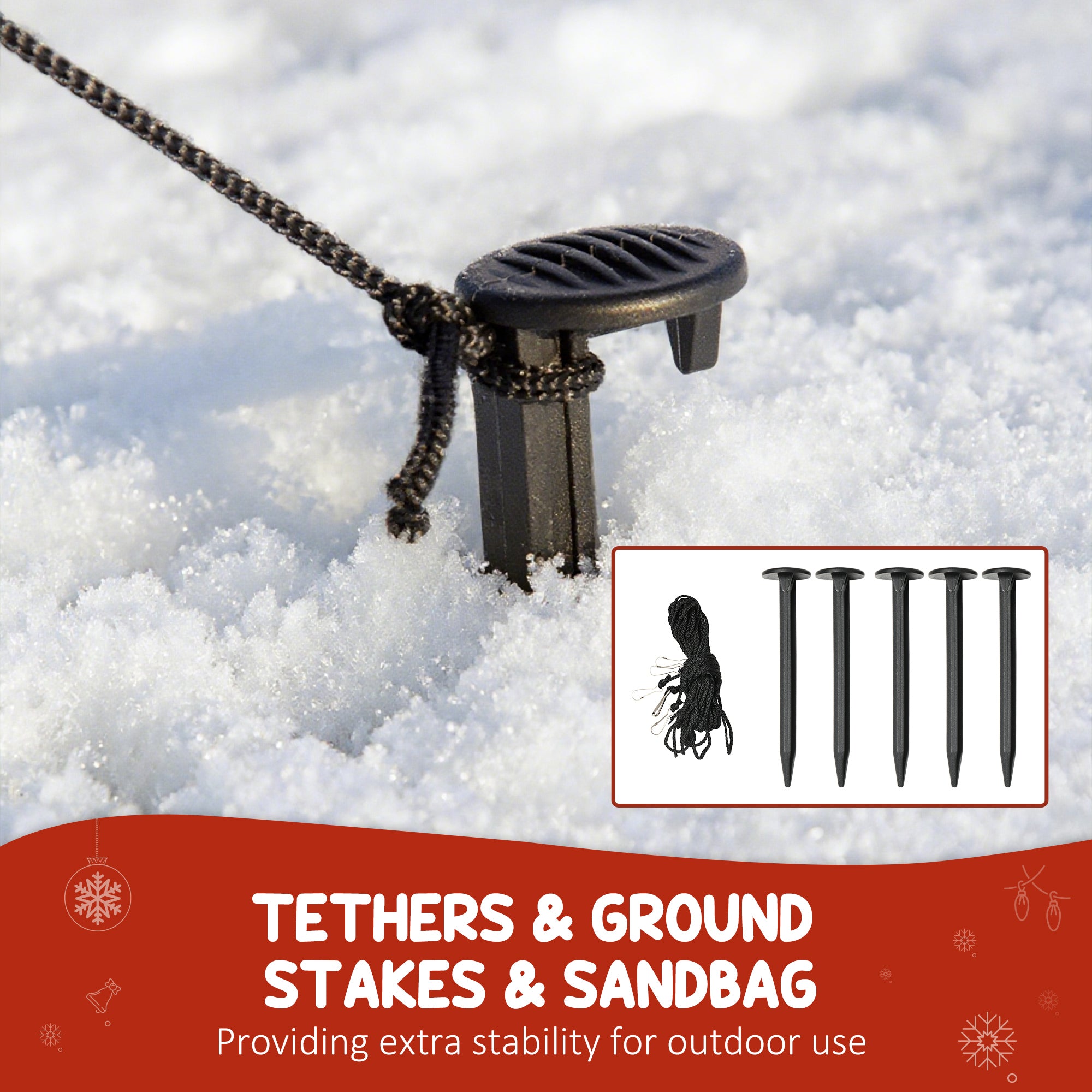 Kozy - 6FT Christmas Inflatables Snowman & Penguins with Built-in LED Lights and Flashing Projector Light, Blow Up Christmas Inflatable Decoration for Indoor Outdoor Decor, Garden