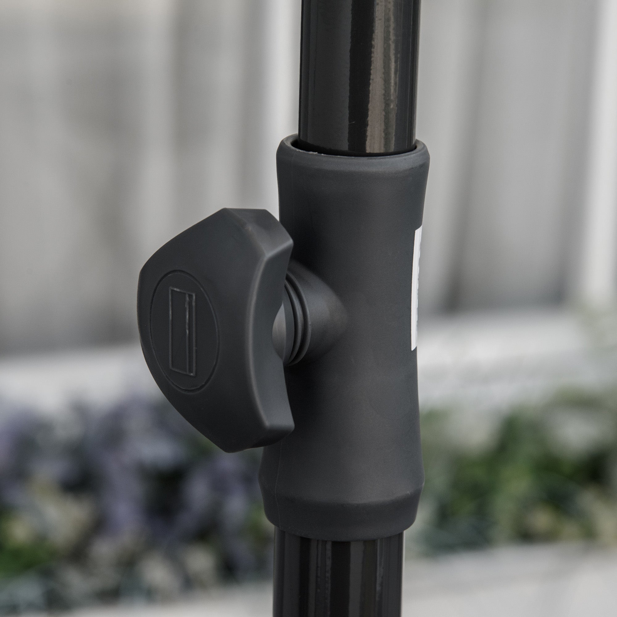 Kozy Garden Parasol Umbrella, Outdoor Market Table Umbrella with Ruffles & Aluminium Pole, Rectangular Tilting Parasol Sun Shade Canopy, 2 x 1.3m, Beige