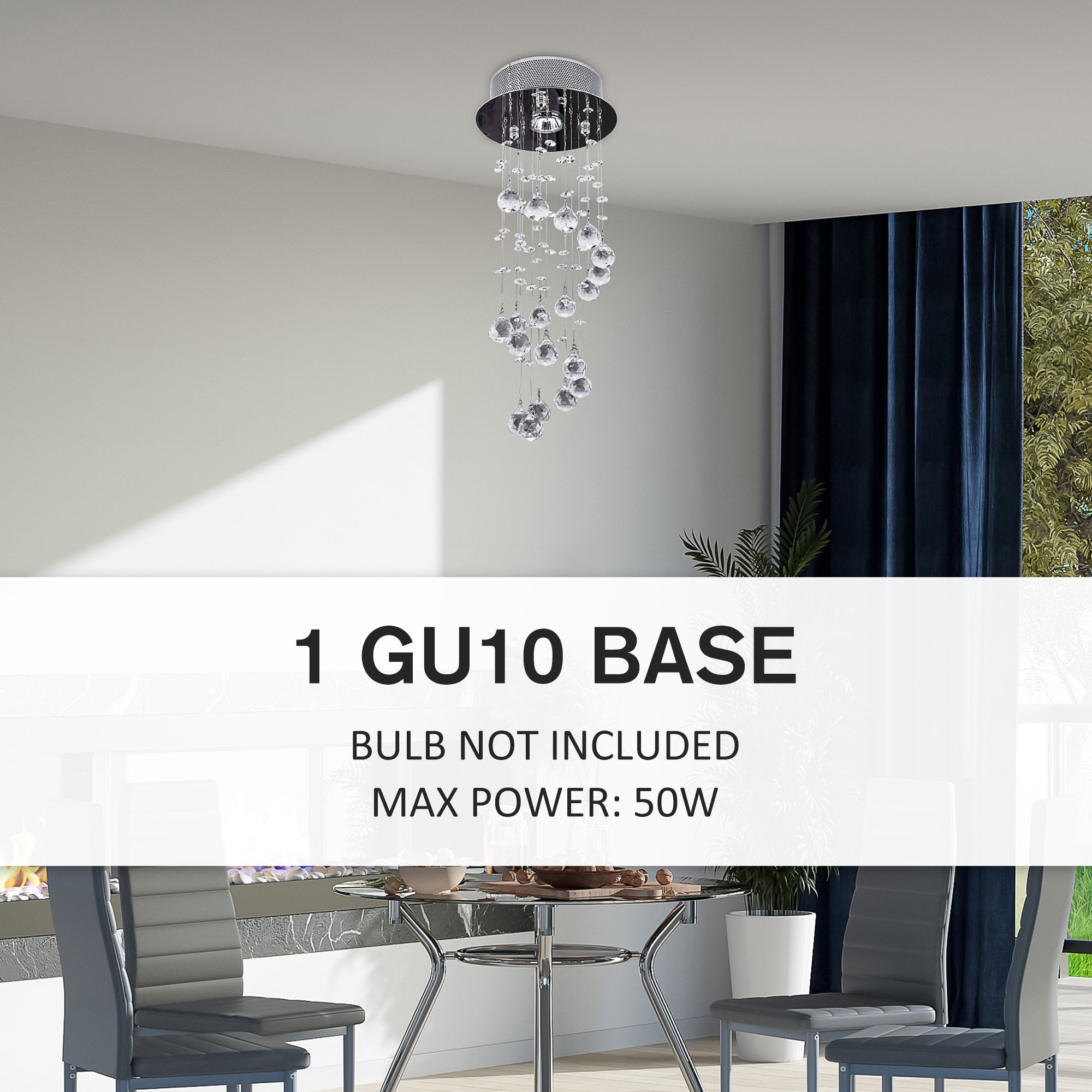 Kozy Metal Crystal Ceiling Light Chandelier Elegant Pendant Lamp Living Room Stairway Stairway Spiral Rain Drop Pendant Lamp Silver