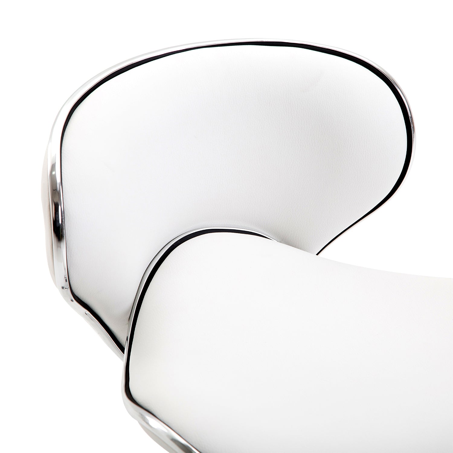 Kozy Adjustable Rolling Swivel Beauty Salon Chair, Stool for Spa, Technician - White