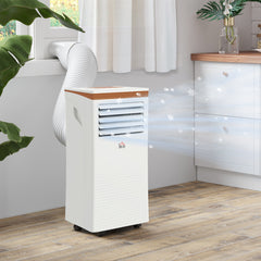 Kozy Portable Air Conditioner 10000 BTU, 4-in-1 Mobile Air Conditioning Unit with Cooling, Fan, Dehumidifier & Sleep Mode, LED Display, Remote Control, 24H Timer, Window Kit for Rooms up to 30㎡
