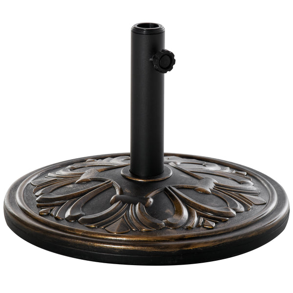 Round Parasol Base Sun Umbrella Weight Stand Holder Patio Outdoor Garden