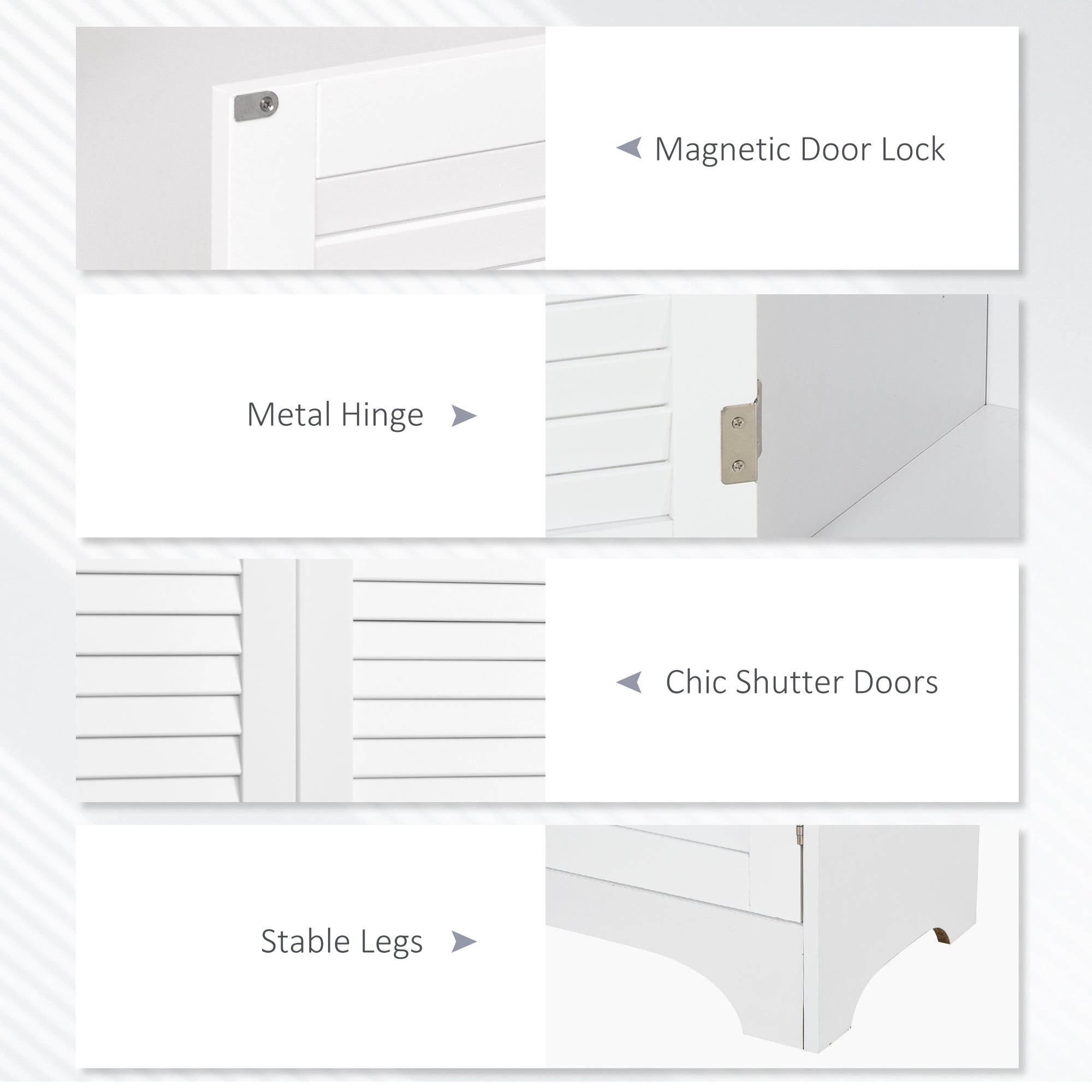 HOMCOM MDF Freestanding 6