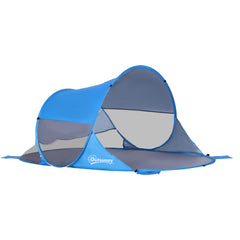 Kozy Fibreglass Frame 2 Person Pop-Up Lightweight Camping Tent Blue