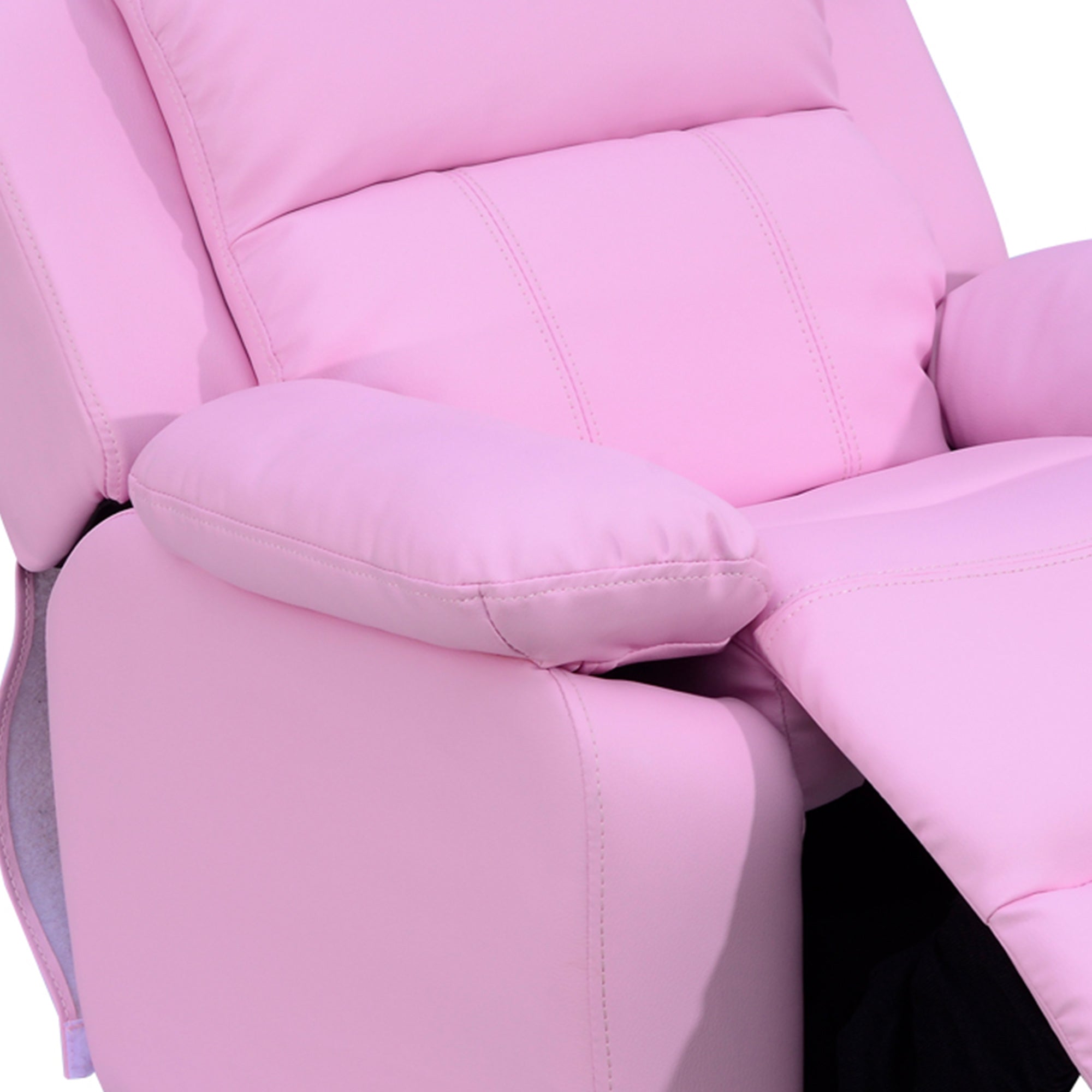 Kozy Kids Sofa Armchair Toddler Recliner Children's  Chair Lounger Games Chair  PU Leather w/ Storage  (Pink)