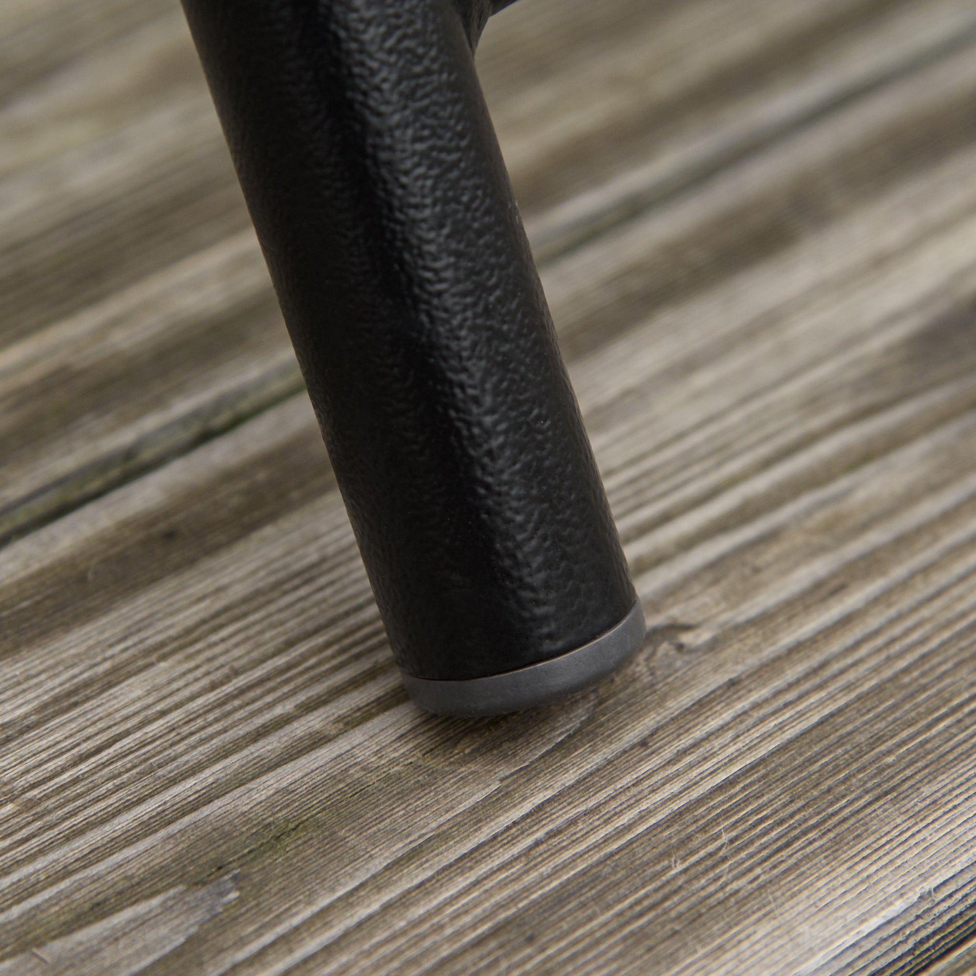 Kozy 3 Piece Outdoor Bistro Set, Patio Conversation Furniture Set with 2 Folding Backrest Adjustable Armchairs and Glass Top Coffee Table, Grey