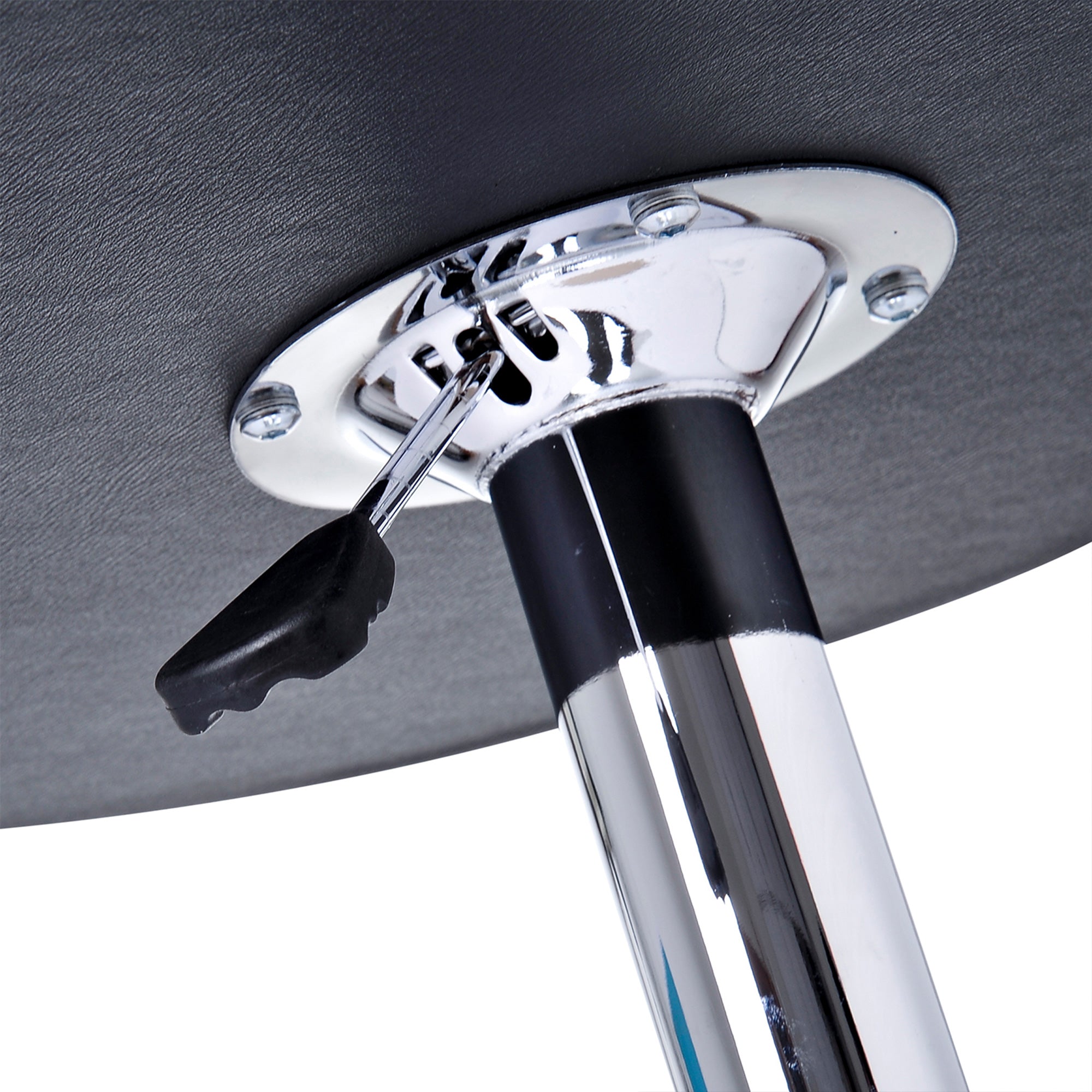 Kozy Round Bar Table, 360 Degree Swivel Counter Pub Table with Adjustable Height, for Kitchen, Cafe, Black