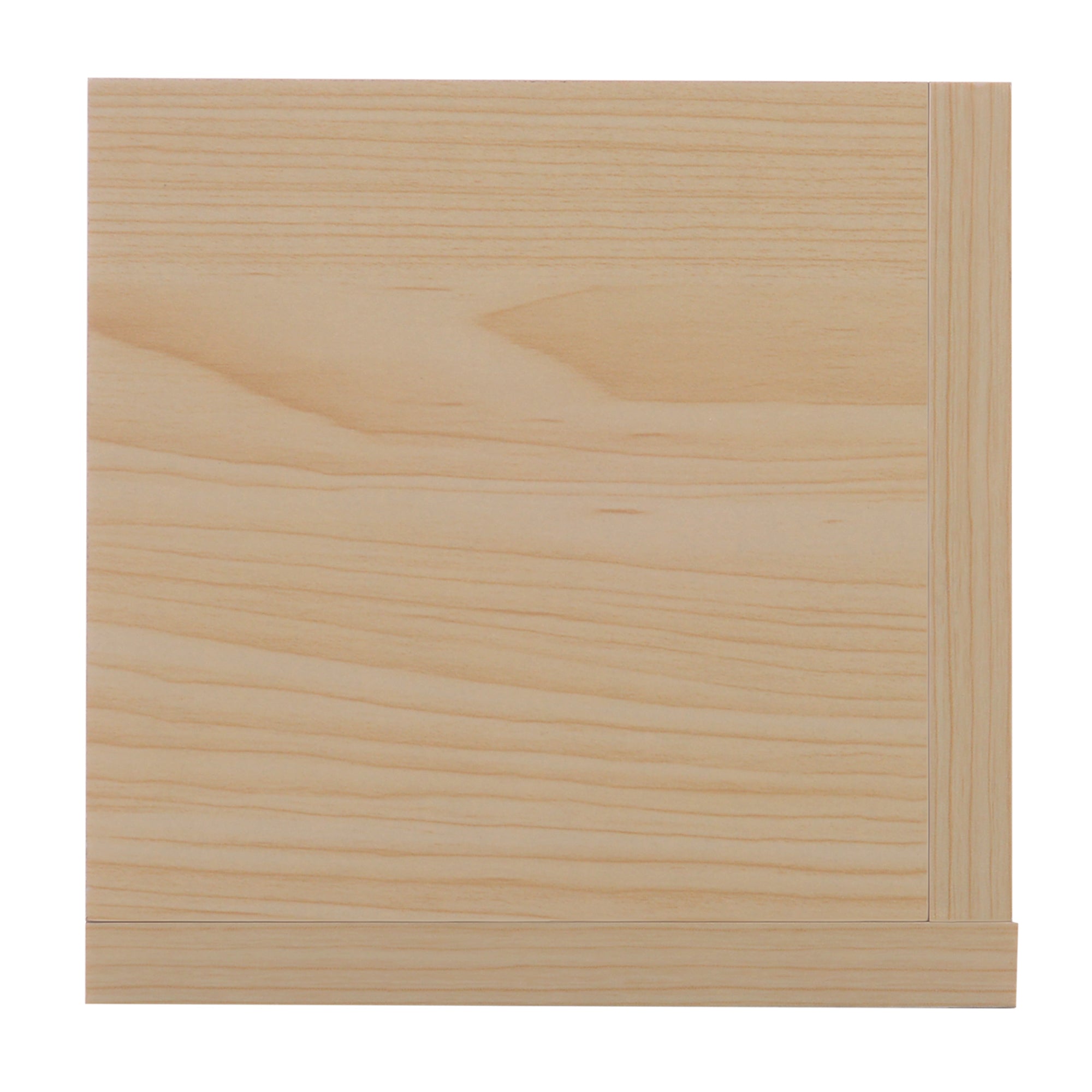 Kozy Wall Mount 84 CD / 56 DVD/Blu-ray/ Media Storage Rack 4 Cubes Wooden Shelf Organizer Unit Bookcase Display, Natural Wood Finish