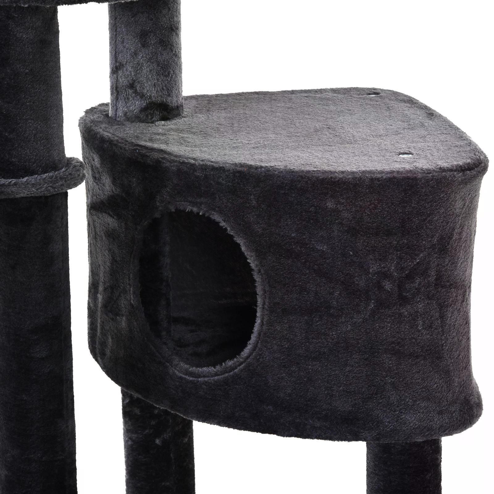 PawHut Vertical Cat Tree, Adjustable Height, Floor