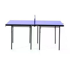 HOMCOM Folding Mini Compact Table Tennis Top Ping Pong Table Set Professional Net Games Sports Training Play Blue