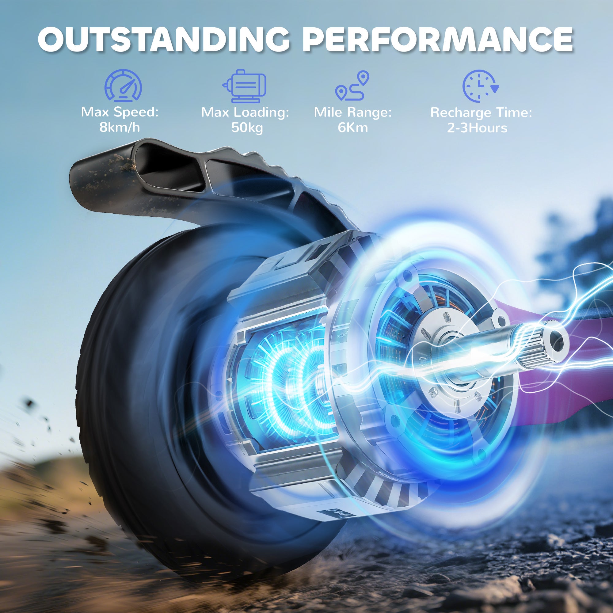 Kozy Kids Electric Scooter, Electric Scooters for Kids Ages 6+, 8 KM/H & 6 KM Lightweight E-Scooter, Adjustable Height, Rear Brake - Pink