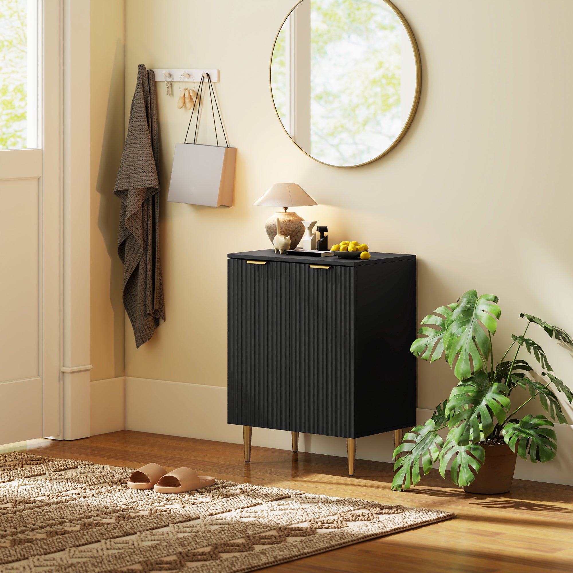 Kozy Adjustable Shelf Sideboard - Black