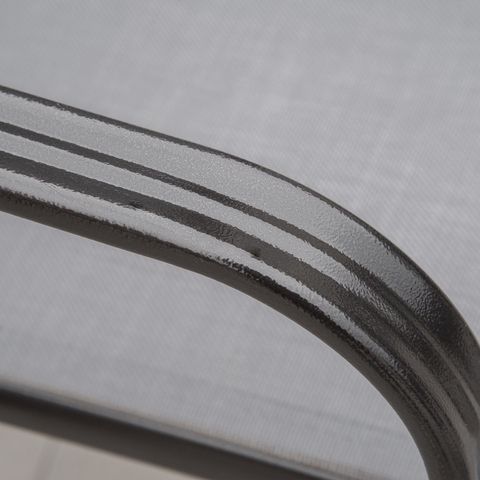 Kozy Set of Four Stackable Mesh Seat Chairs - Dark Grey