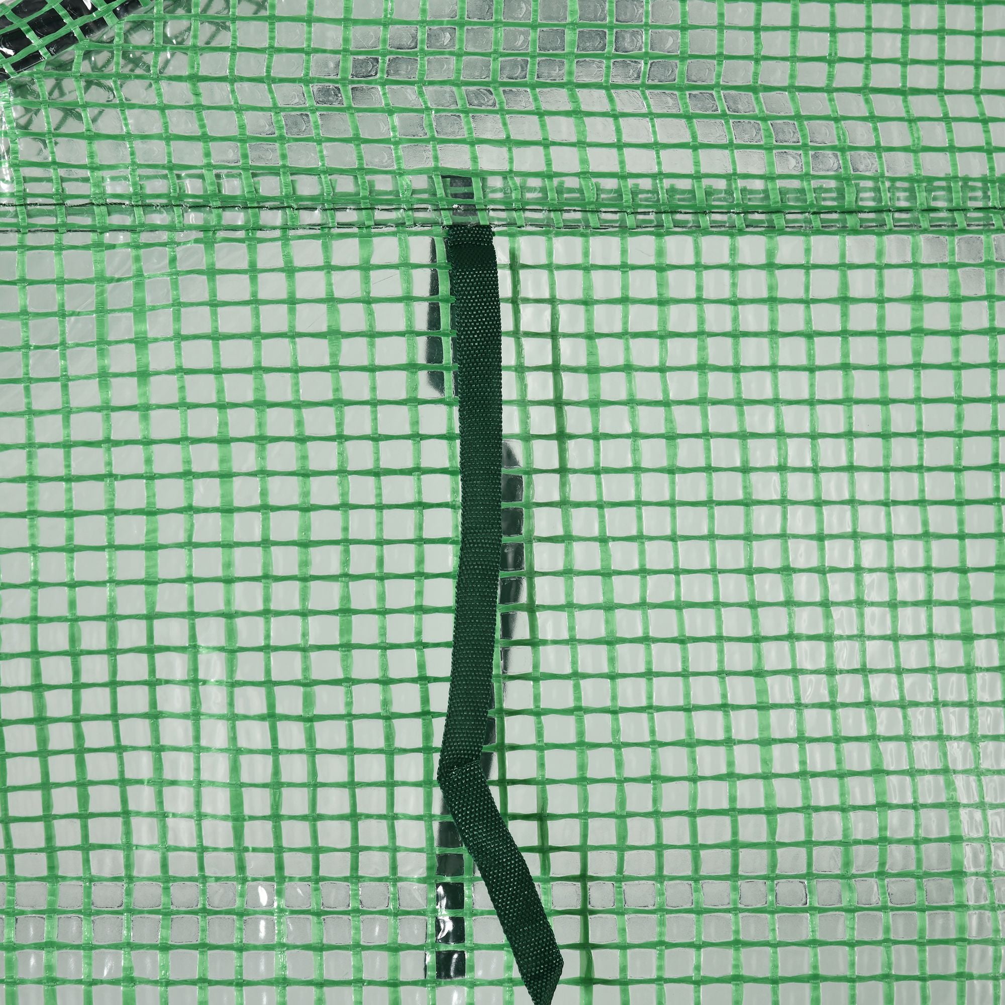 Kozy Walk in Greenhouse with Shelves Steeple Green House for Garden Grow House Removable Cover 143x138x190cm, Green