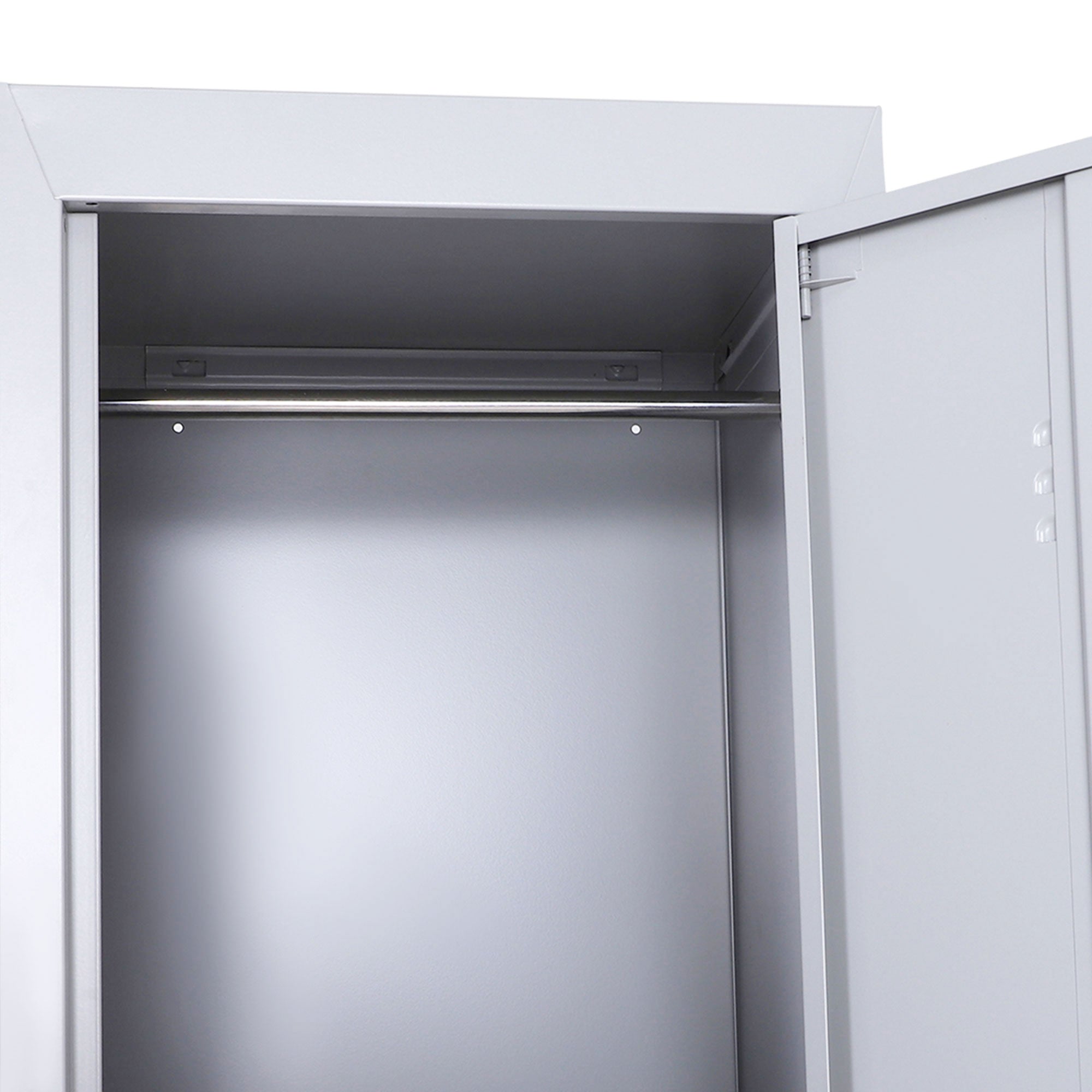 Kozy Locker Cabinet Storage Cold Rolled Steel w/ Shelves Vertical Cupboard Grey 38 x 46 x 180 cm
