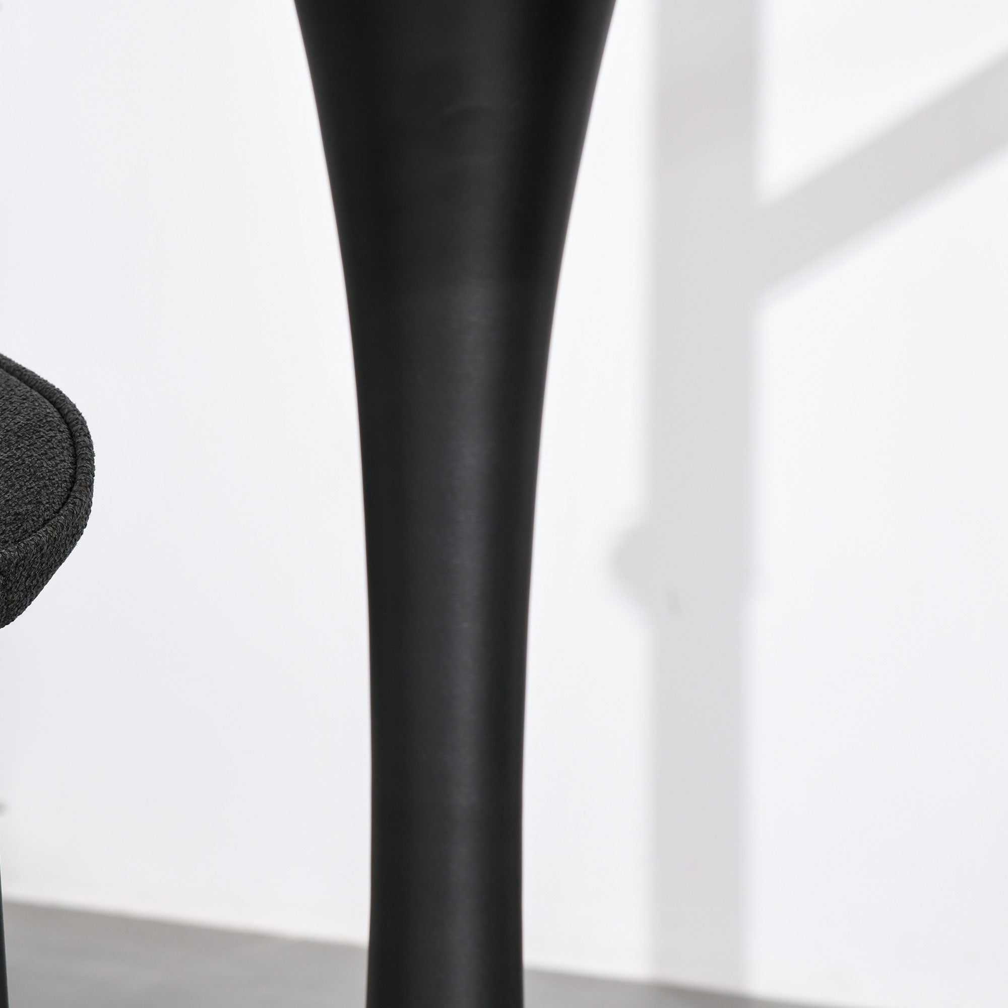 Kozy Modern Round Dining Table Leisure Coffee Bistro Table with Metal Base for Kitchen & Dining Room Brown