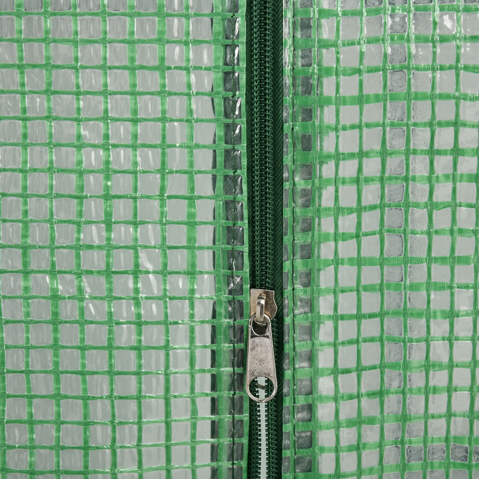 Kozy Walk in Greenhouse with Shelves Steeple Green House for Garden Grow House Removable Cover 143x138x190cm, Green