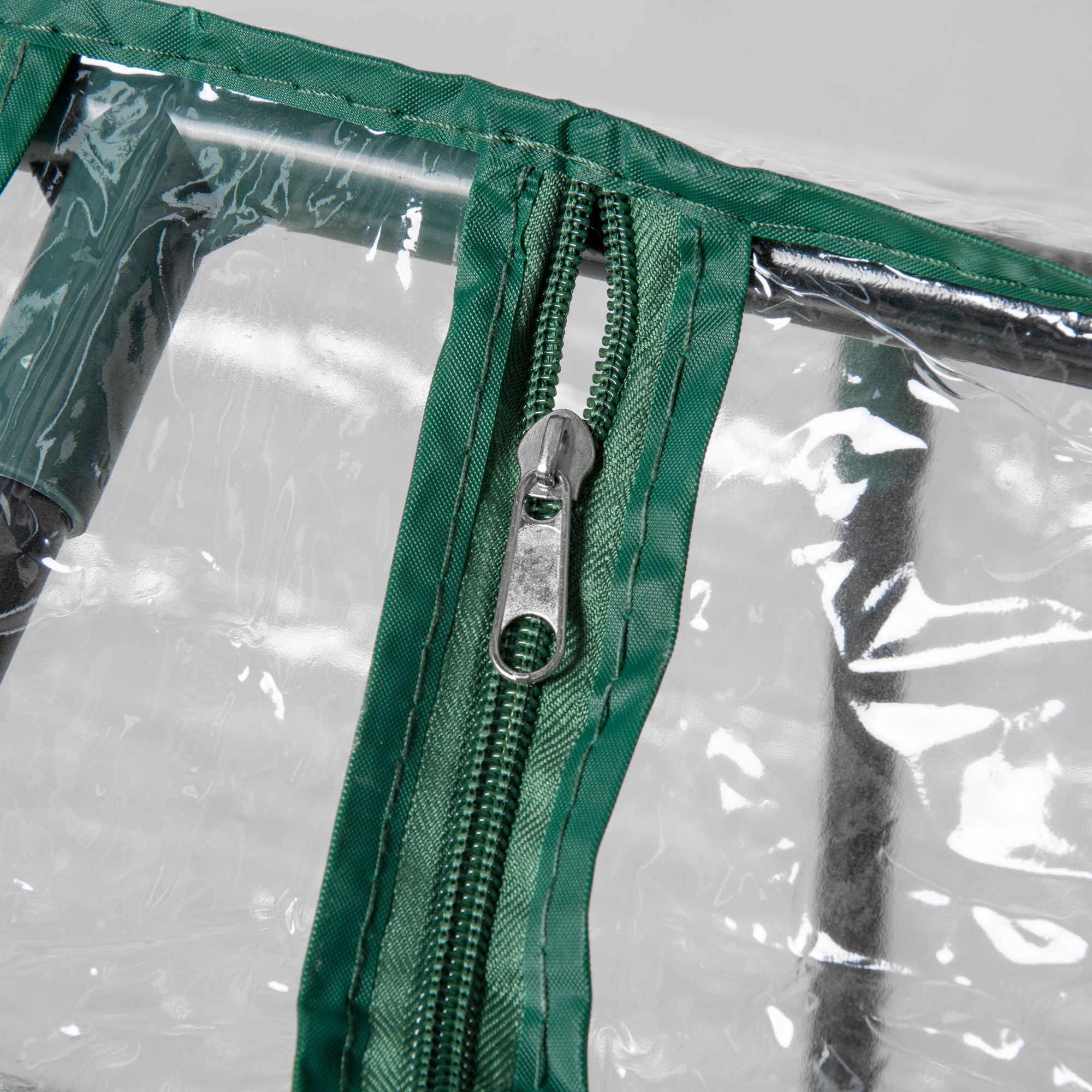 Kozy Mini Greenhouse Portable Flower Planter Vegetable Grow House for Garden with Zipped Windows, 120 x 60 x 60 cm, Clear