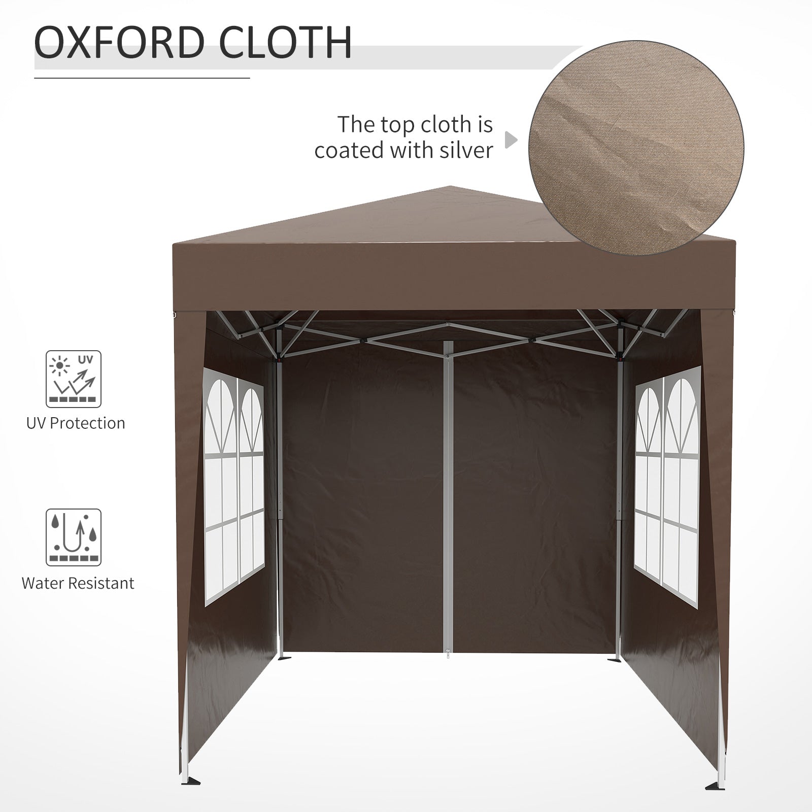 Outsunny Pop Up Gazebo Canopy, size (2 x 2m)