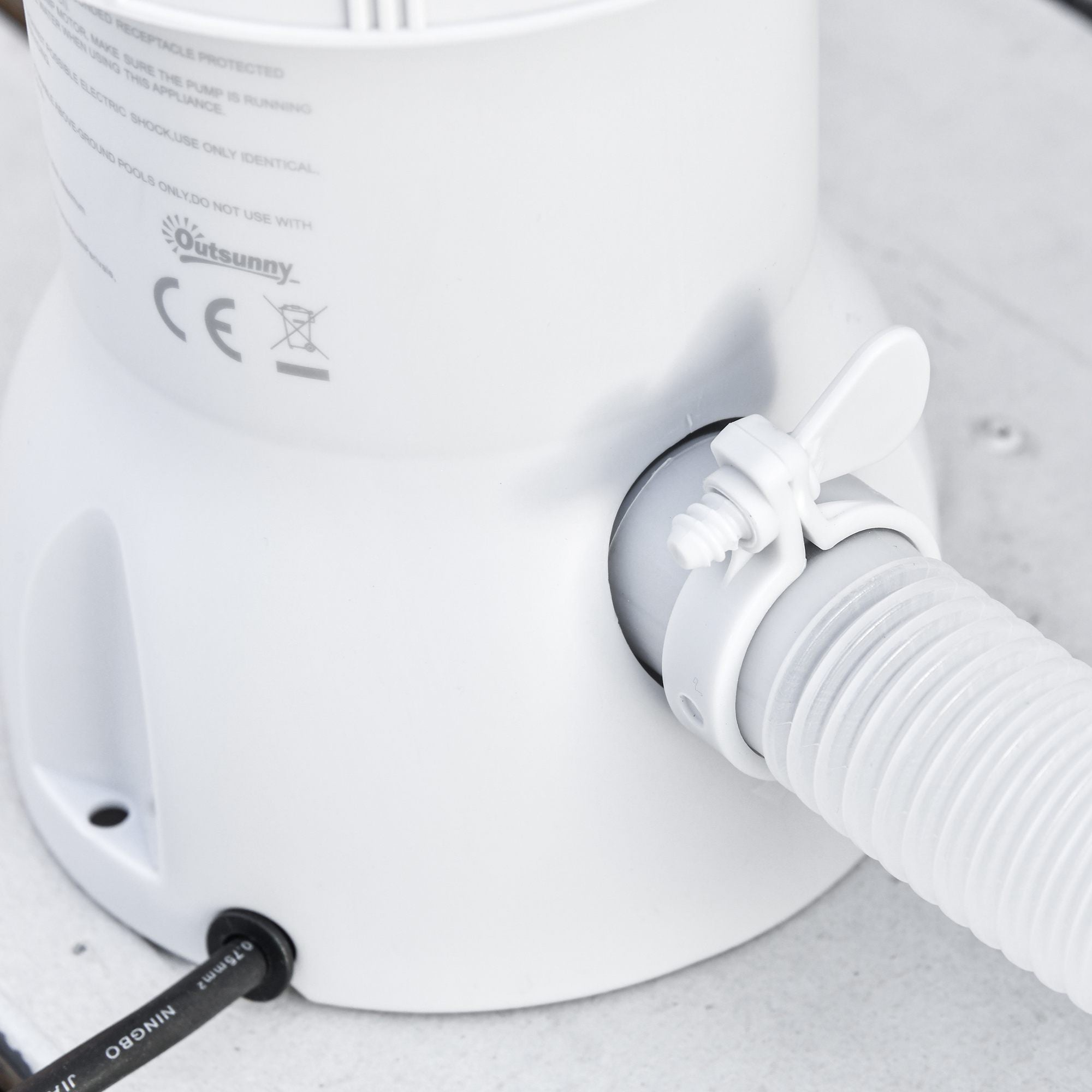 Kozy Steel Frame Pool with Filter Pump, Filter Cartridge, Reinforced Sidewalls Rust Resistant Above Ground Swimming Pool 292 x 190 x 75cm, Grey