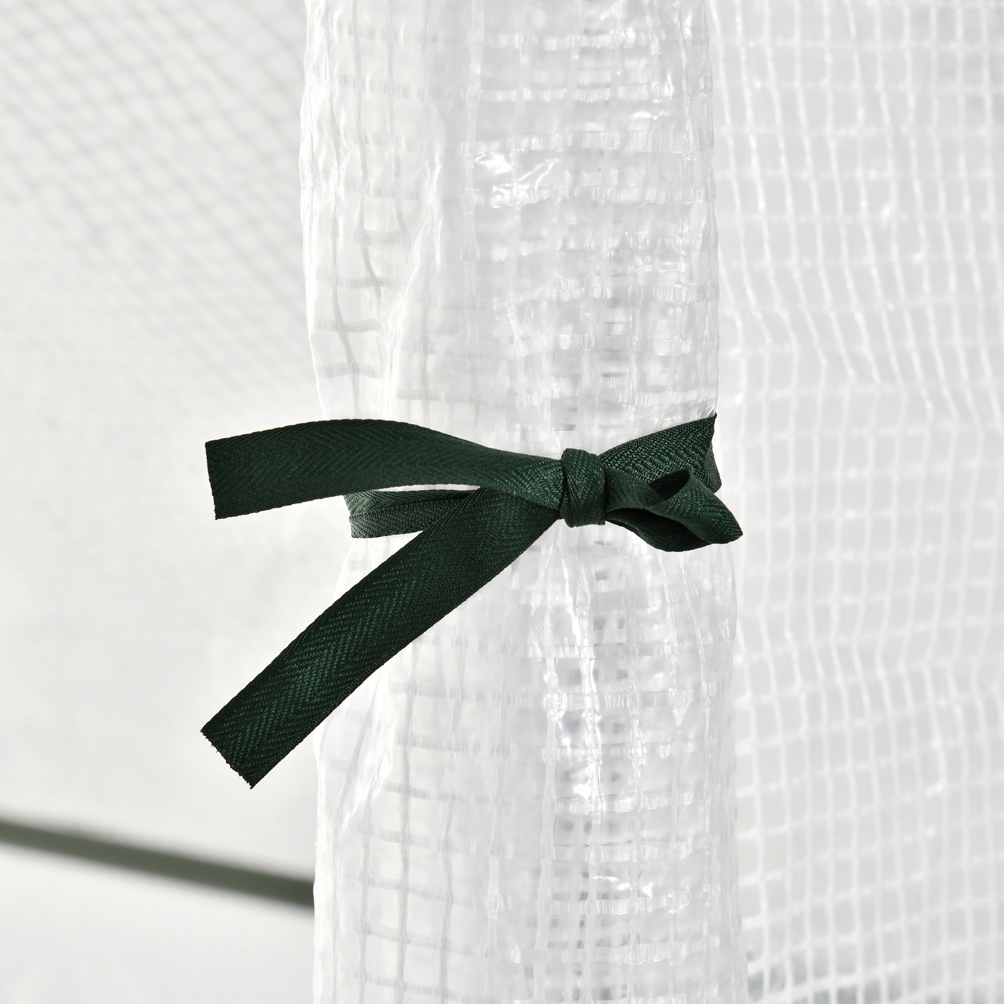 Kozy Walk In Tomato Greenhouse Garden Outdoor Mini Greenhouse Flower Planter Steel Frame with Zipped Door & Window, PE Cover, 180 x 100 x 168CM,  White