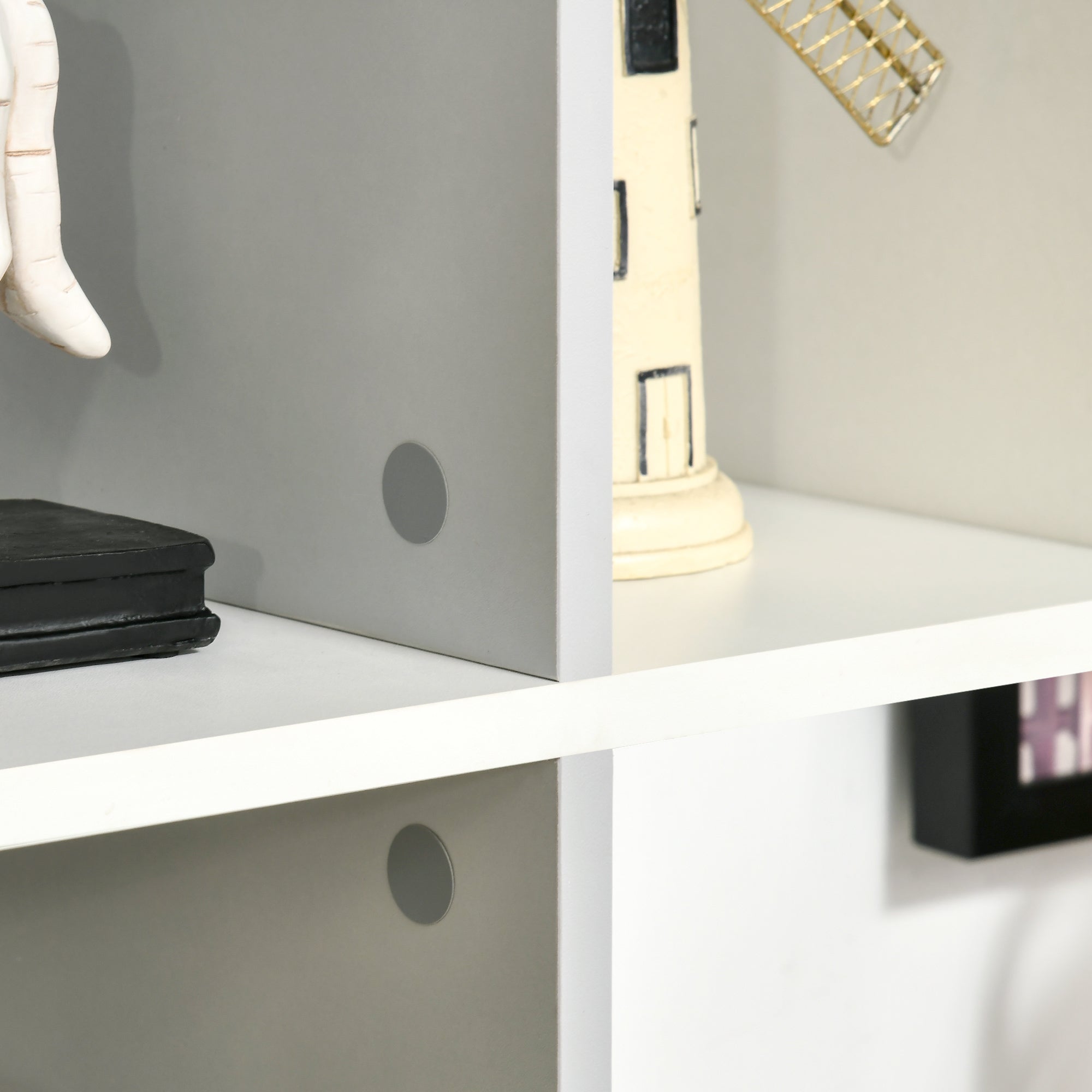 Kozy 5-Tier Bookshelf, Modern Bookcase with 13 Open Shelves, Freestanding Decorative Storage Shelving for Home Office and Study, White