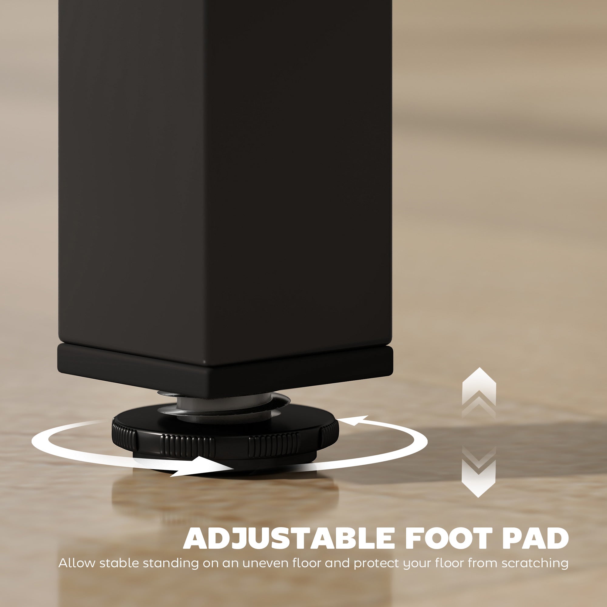 Kozy Rectangular Bar Table, Wood Effect Pub Coffee Table for Small Space, Breakfast Dining, Kitchen, Industrial, Rustic Brown