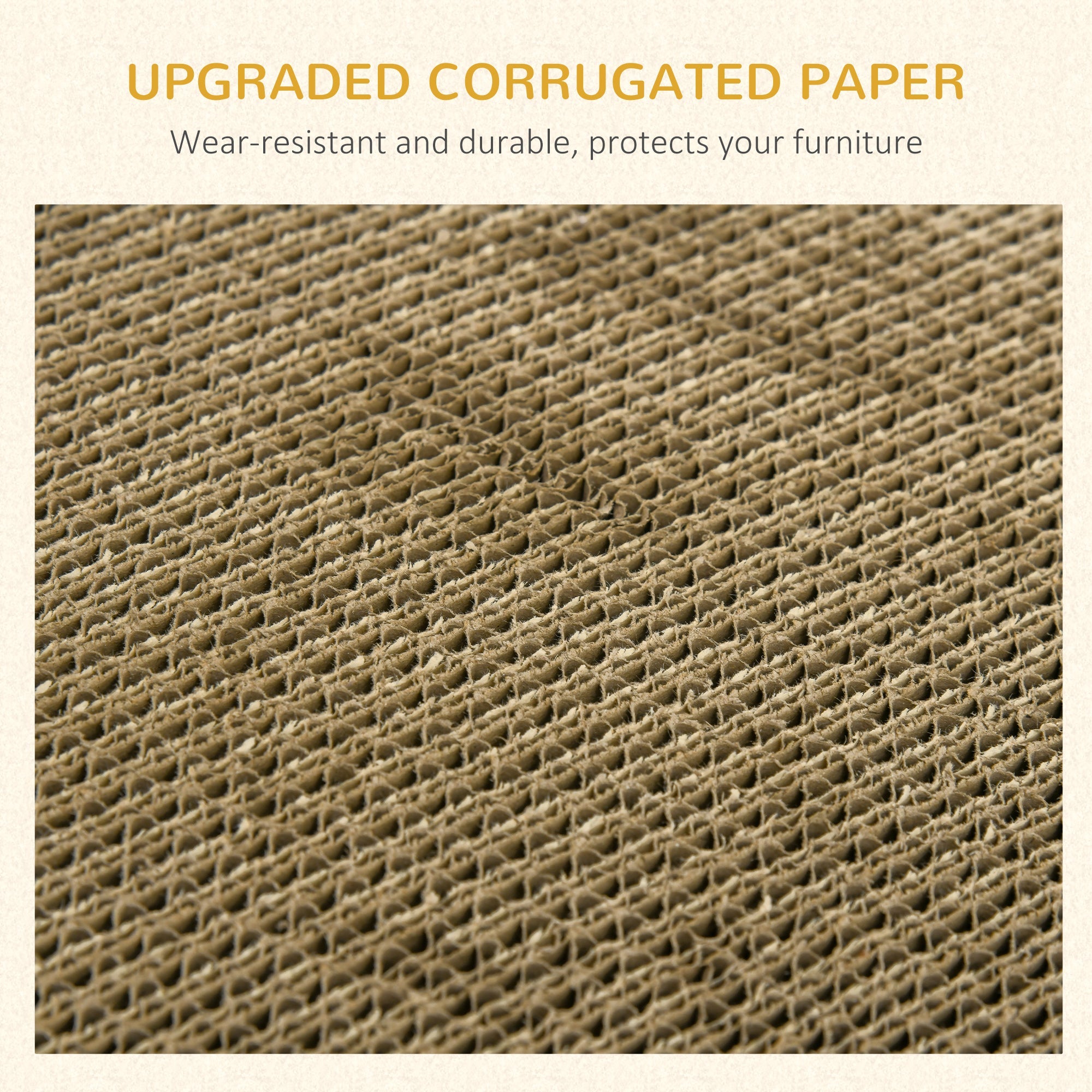 PawHut Two-In-One Cat House, Cat Scratching Board with Scratcher, Catnip, Cat Cardboard Scratcher for Indoor Cats | Aosom UK