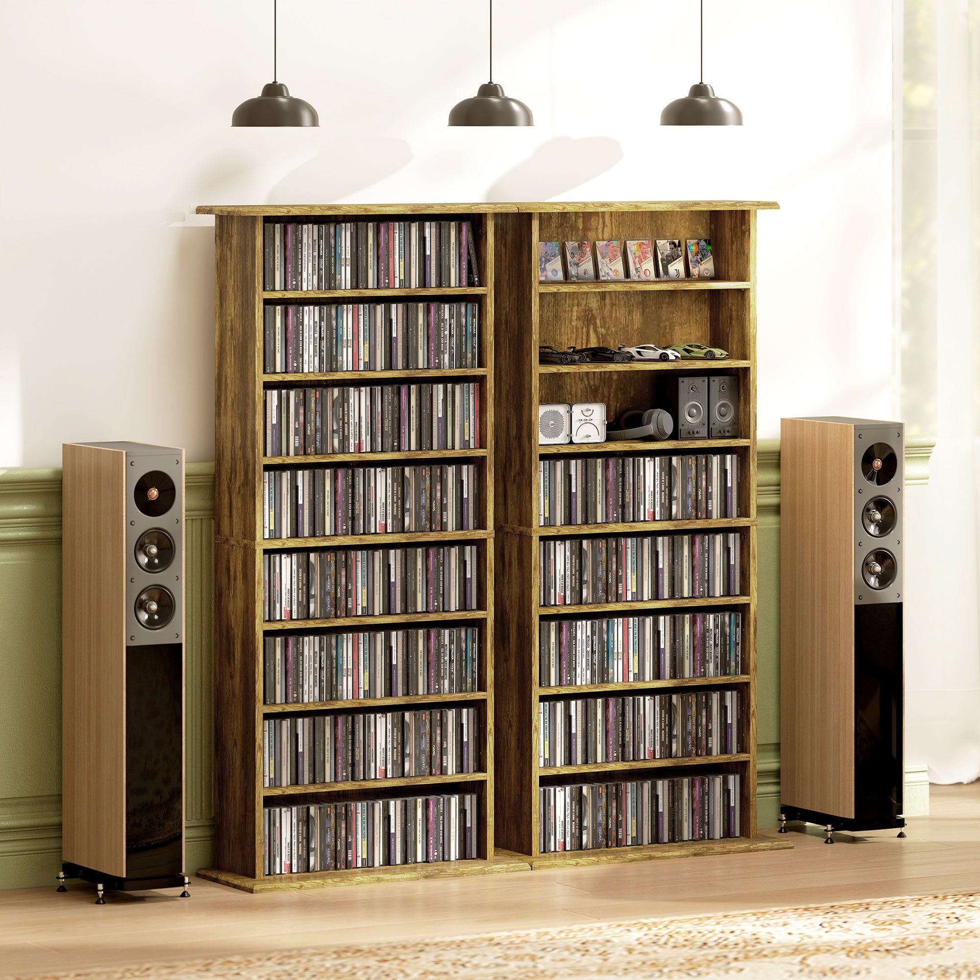 Kozy 360 CD Storage Unit - Rustic Brown