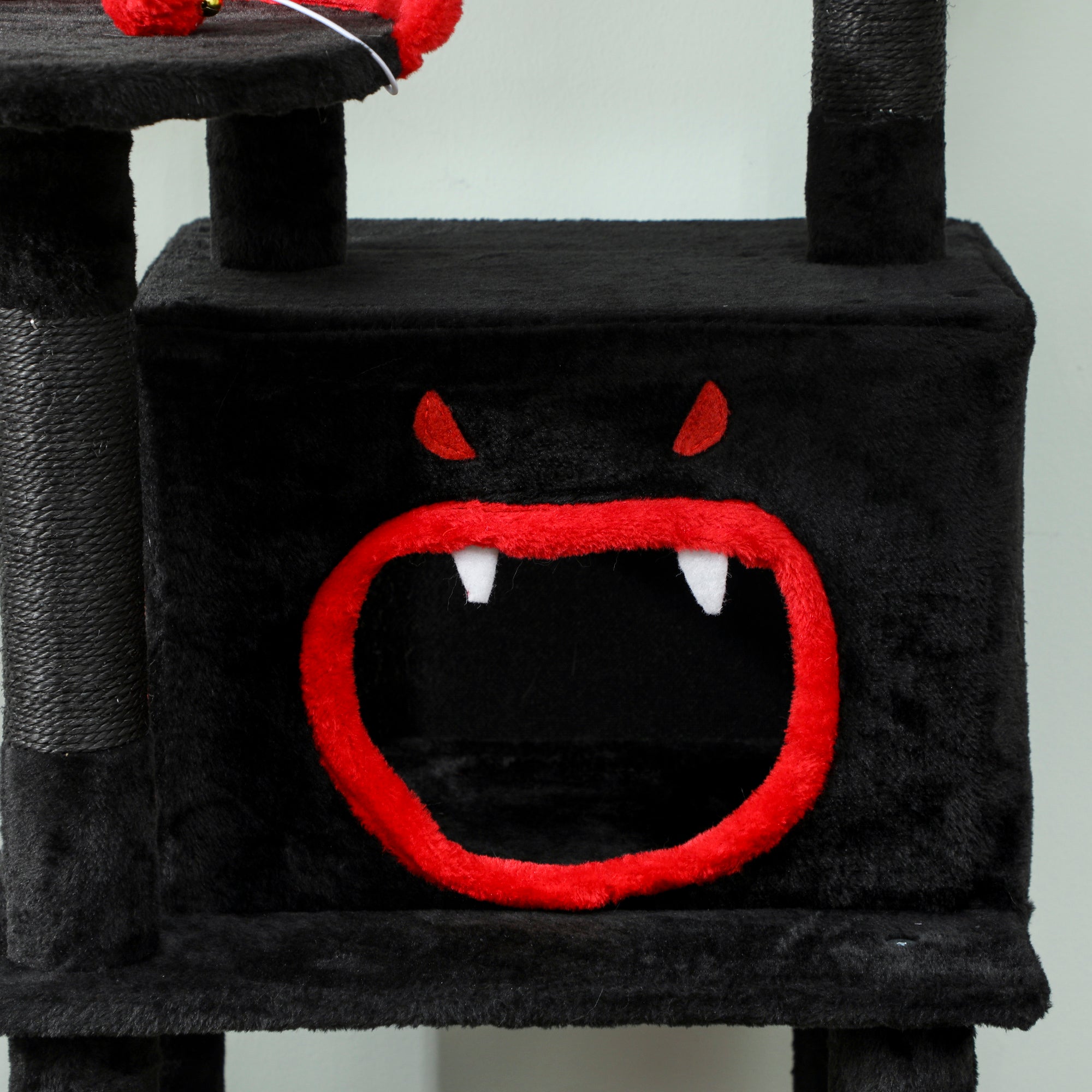 Kozy - Gothic Cat Tree, 152 cm Multi-Level Cat Tower for Large Cats with Coffin Bed, Large Condo, for Halloween