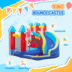 Kozy - Kids Bouncy Castle, with Slide, Pool, Trampoline, Climbing Wall, Blower