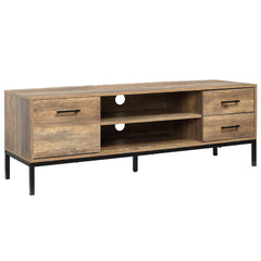 Kozy Light Industrial-Style TV Stand Cabinet - Brown/Black