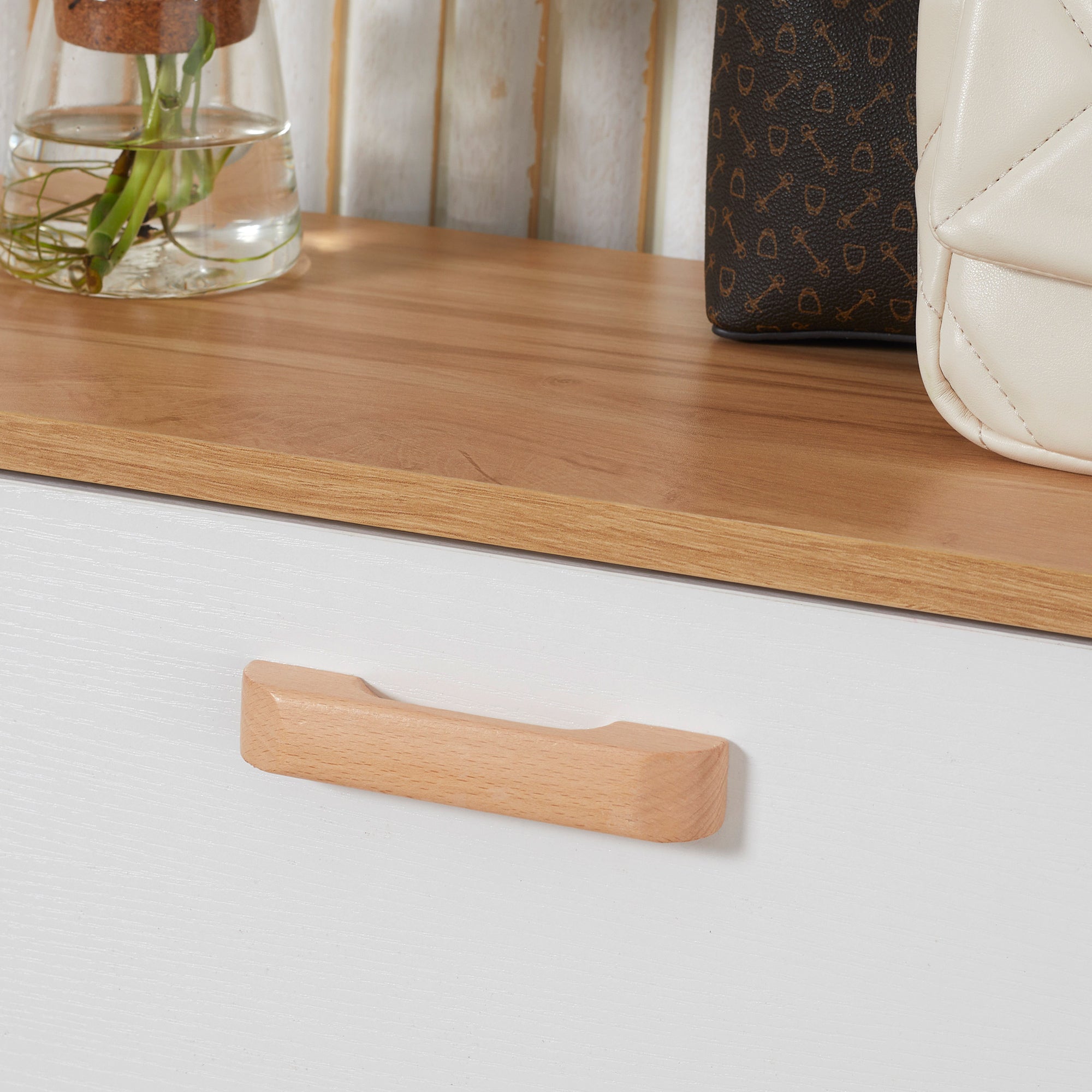 Kozy Narrow Shoe Cabinet, Slim Shoe Storage Cabinet with 3 Flip Drawers and Adjustable Shelves, 12 Pair of Shoes Organizer for Hallway, Entryway, White