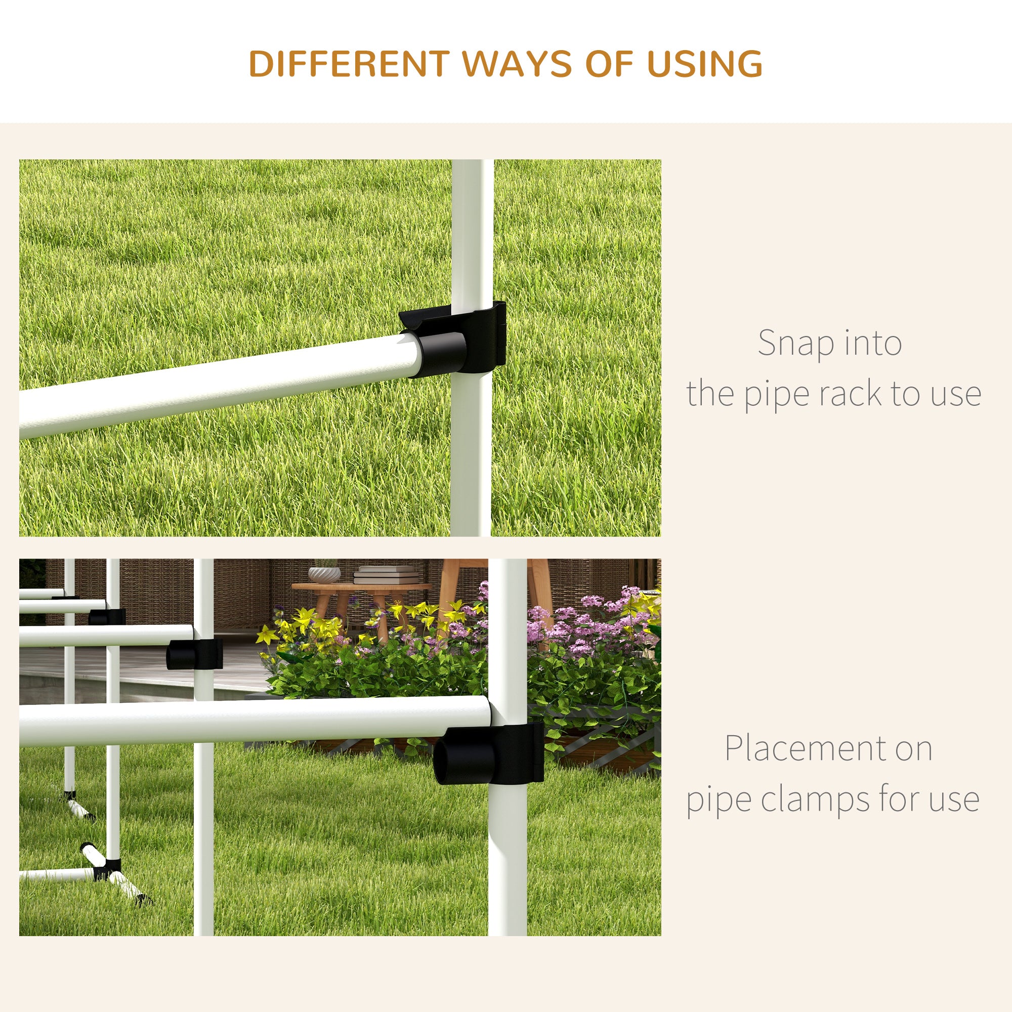 Kozy 4 Pieces Dog Agility Training Equipment, Adjustable Height Jumps Hurdle with Carrying Bag for Outdoor, White