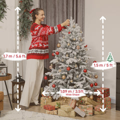 Kozy - 5ft Snow Flocked Artificial Christmas Tree