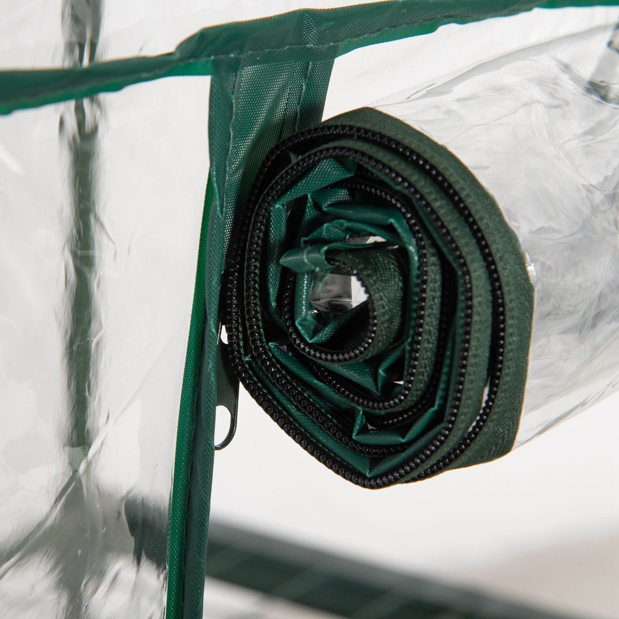 Kozy 3 Tier Mini Greenhouse Portable Garden Grow House with Roll Up Door and Wire Shelves, 69L x 49W x 125H cm, Clear