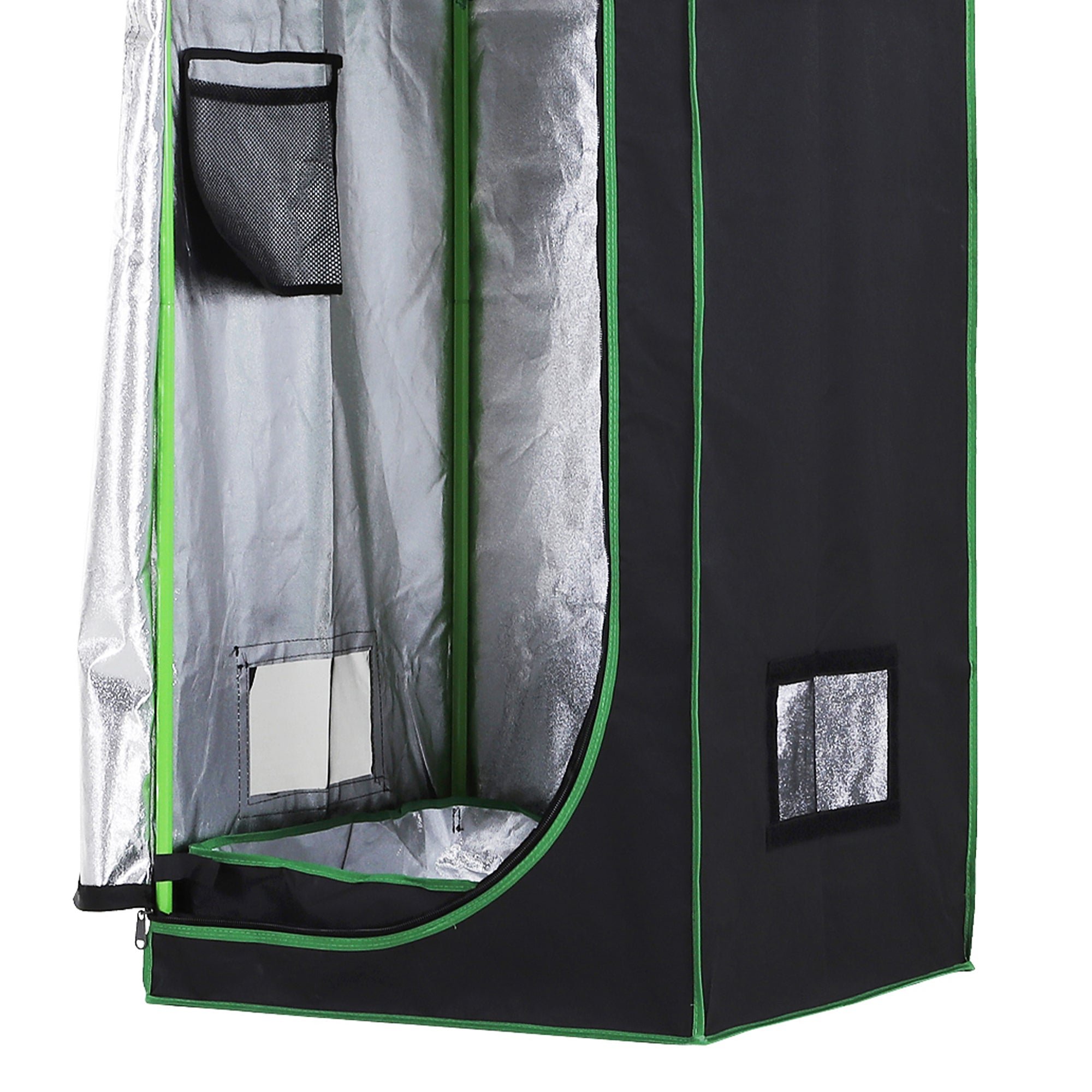 Outsunny Hydroponic Plant Grow Tent  W/ Window Tool Bag, 60L x 60W x 140Hcm